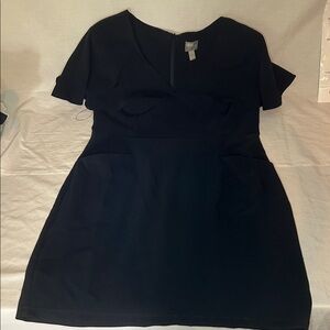 ASOS Elegant Navy Knee Length Dress